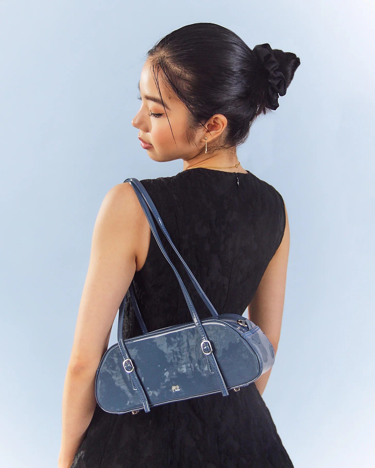 Baguette Bag in Denim (Patent) - Image 3