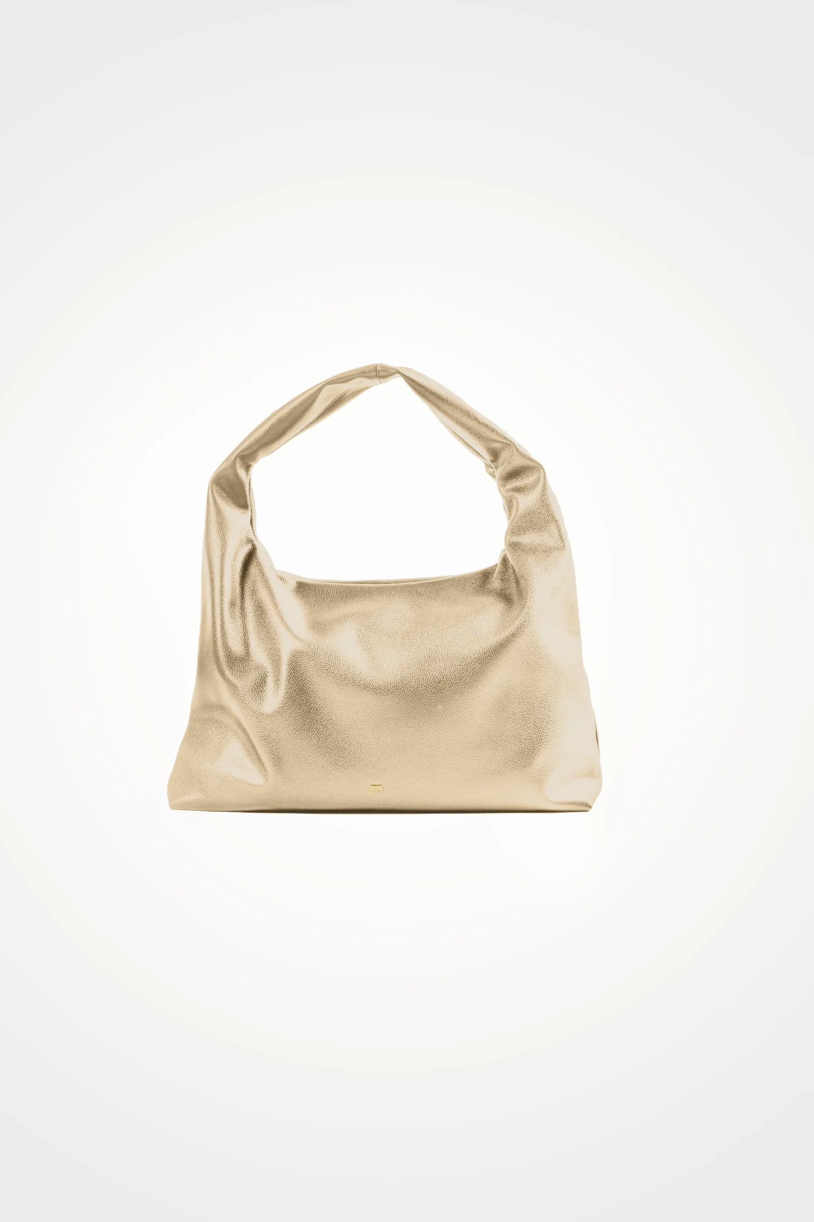 Large Hobo Bag in Gold (Heavy Pebbled) - Image 3