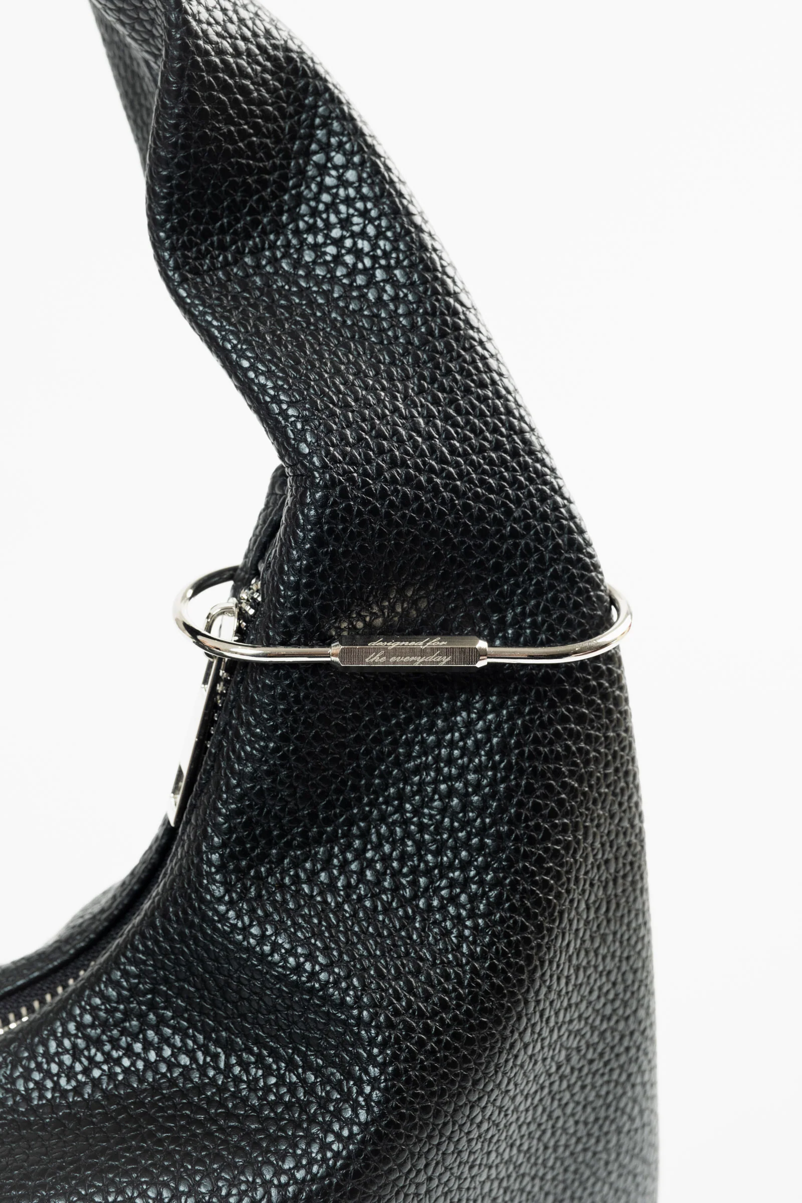 Medium Hobo Bag in Pine Green (Light Pebbled) - Image 4