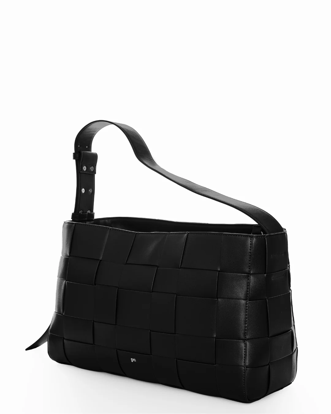 Large Woven Frame Bag in Charcoal - Image 3