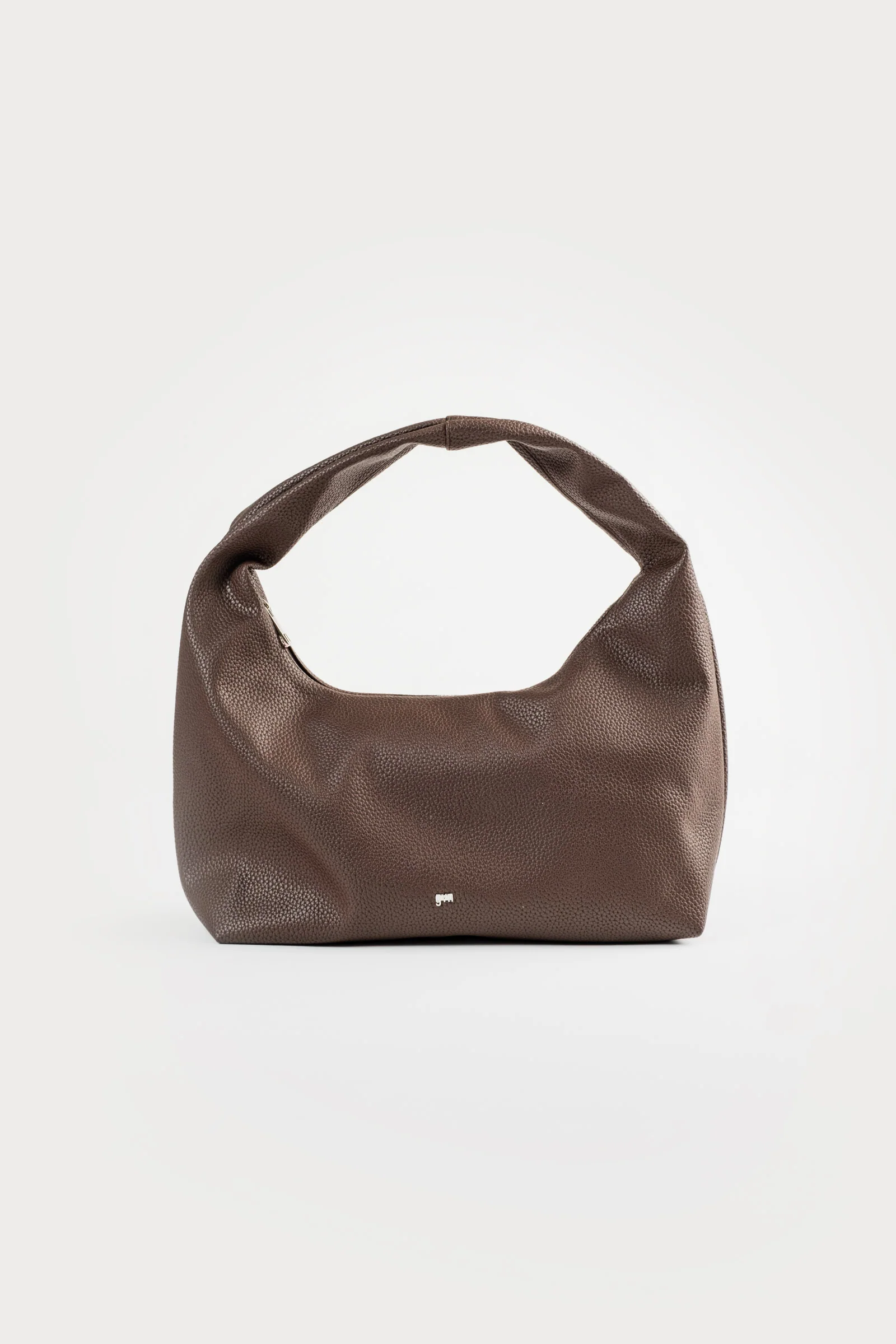 Medium Hobo Bag in Espresso (Heavy Pebbled) - Image 3