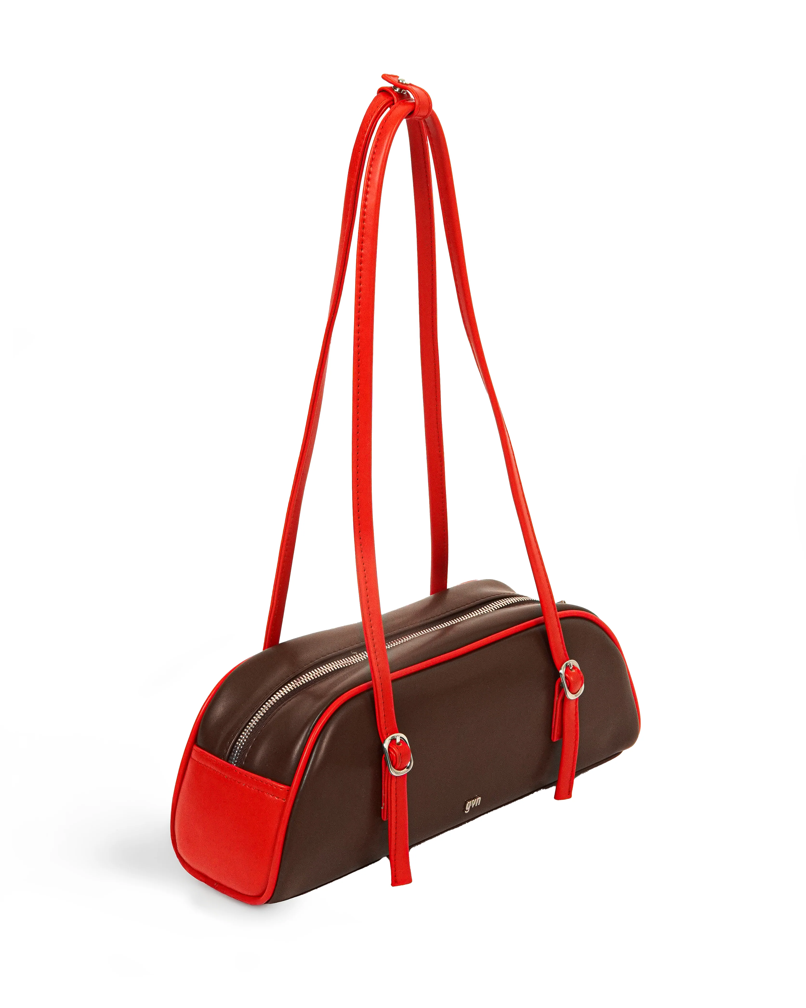 Soft Baguette Bag in Two-Tone Cayenne (Matte) - Image 3